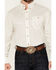 Image #3 - Wrangler Men's Classics Geo Print Long Sleeve Button-Down Western Shirt, White, hi-res