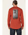 Image #4 - Ariat Men's Rebar Workman Alloy Flag Graphic Long Sleeve Work Pocket T-Shirt, Red, hi-res