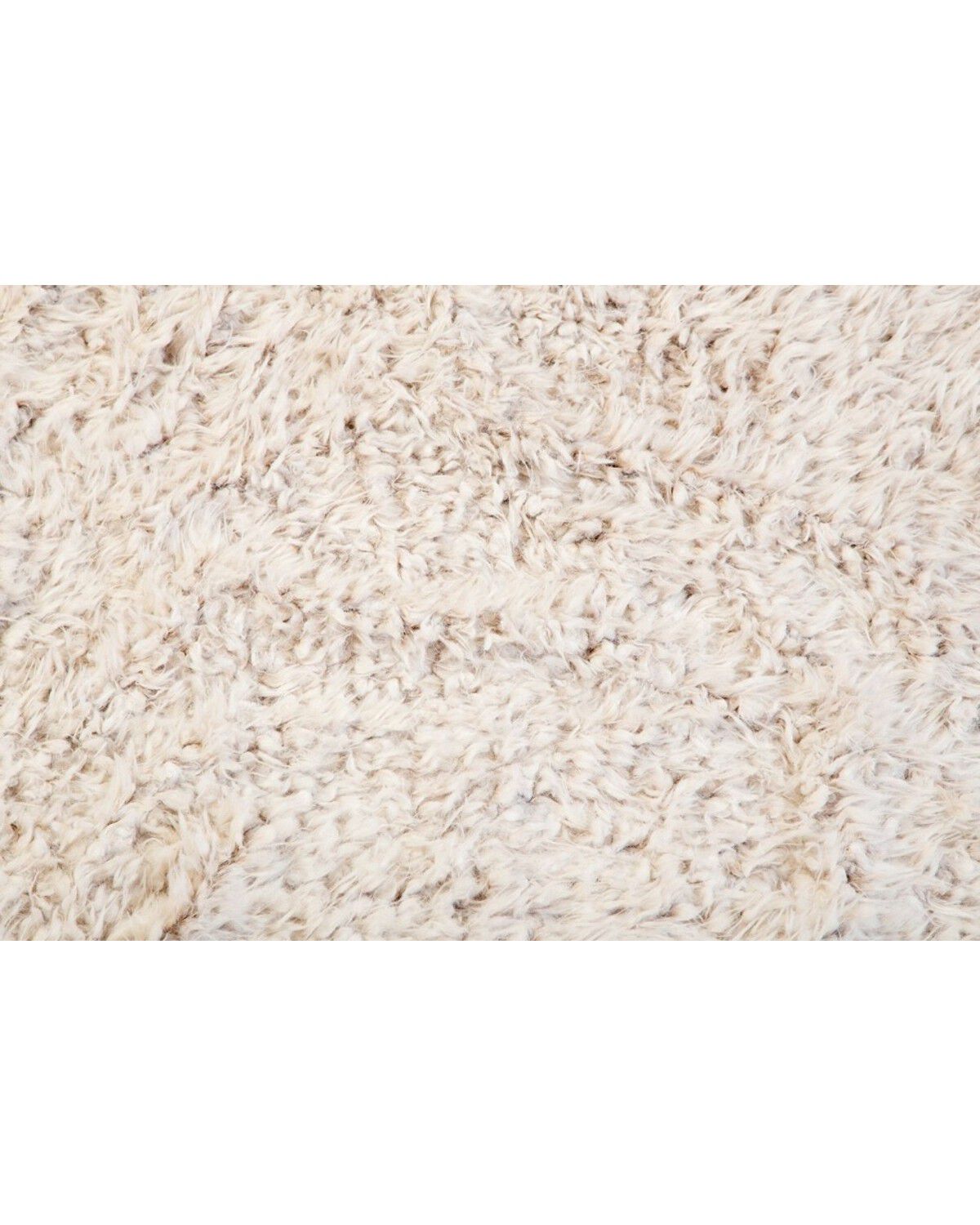 Image #4 - Carstens Home Off-White Shaggy Plush Faux Fur Throw Blanket, Off White, hi-res