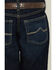 Image #4 - Ariat Boys' B4 Dark Wash Relaxed Bootcut Stretch Denim Jeans, Dark Wash, hi-res