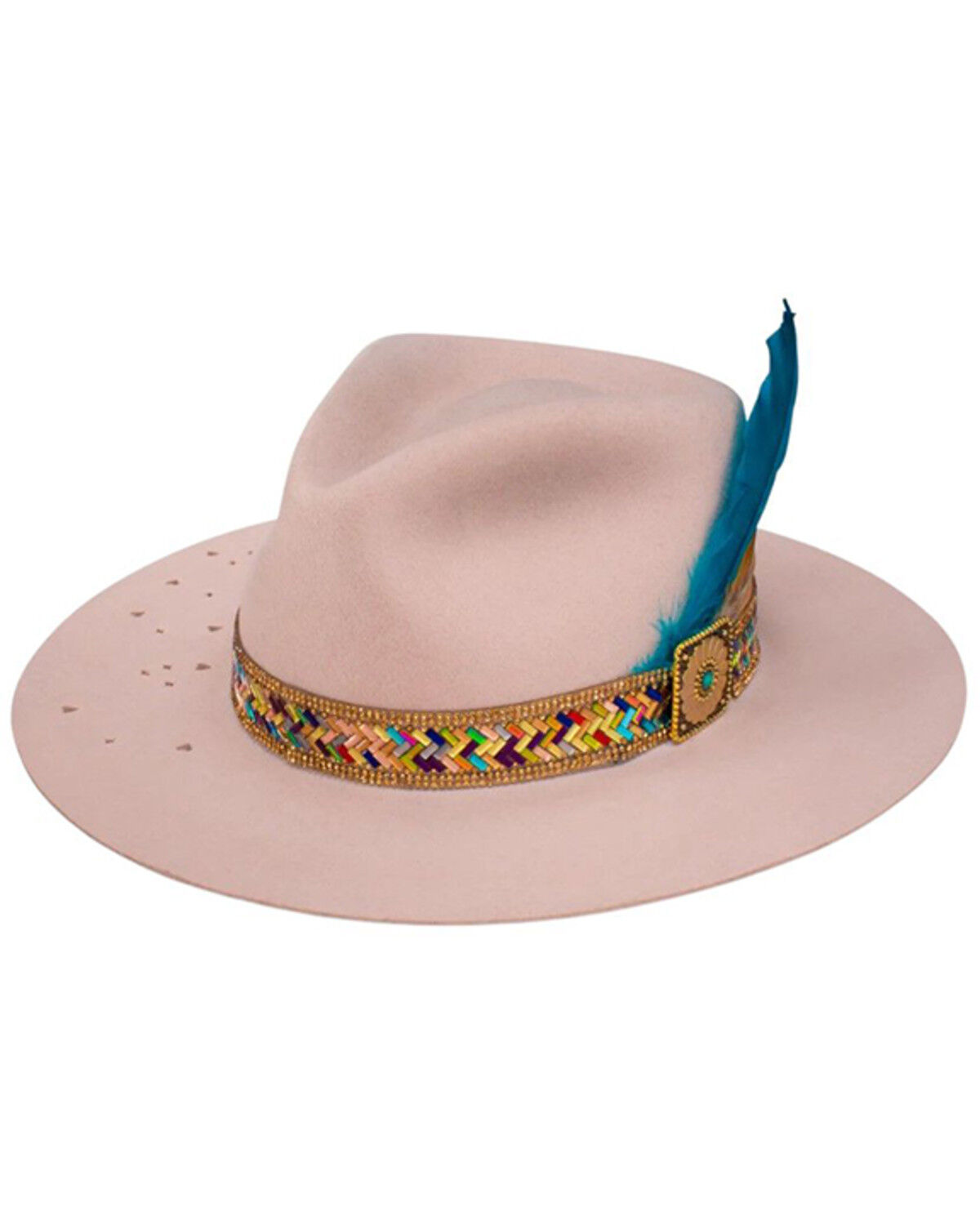 Image #1 - Charlie 1 Horse X Lainey Wilson Women's Hillbilly Hippie Cowboy Hat, Pink, hi-res