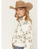 Image #2 - Shyanne Women's Horse Print 1/2 Zip Fleece Pullover, Cream, hi-res