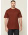 Image #2 - Hawx Men's Solid Silhouette Short Sleeve Graphic Work T-Shirt, Wine, hi-res