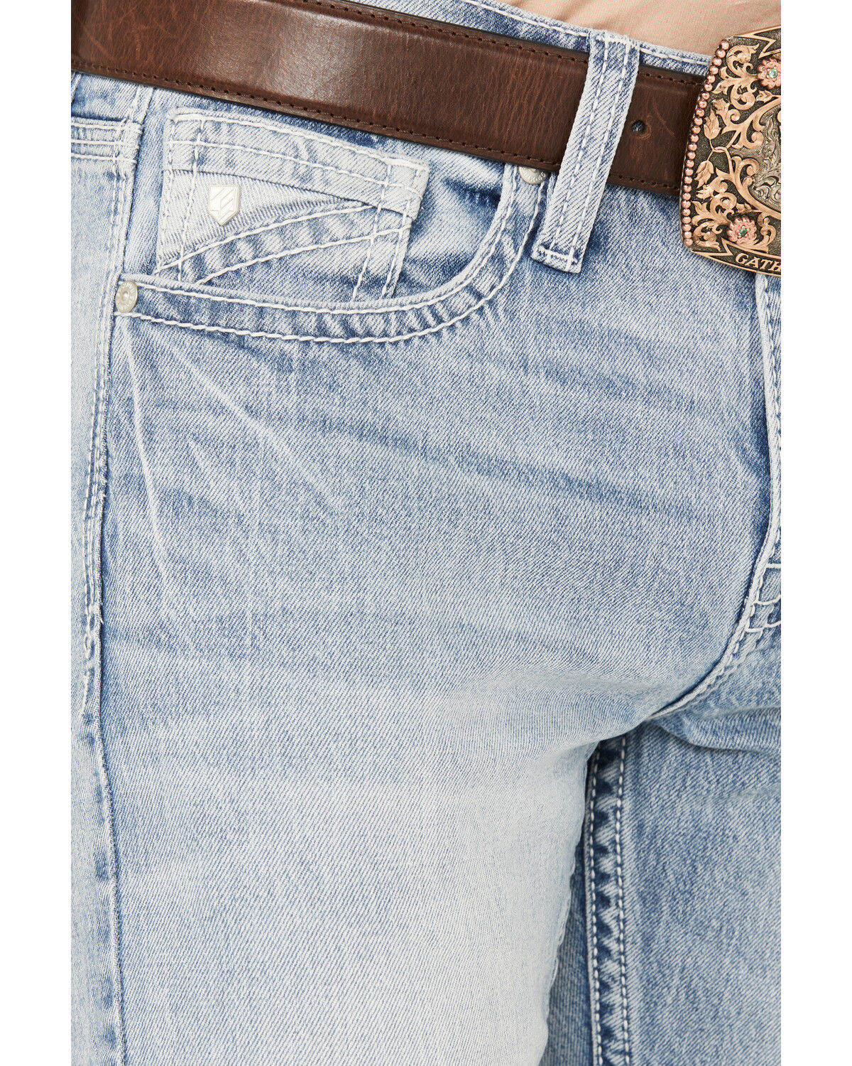 Image #2 - RANK 45® Men's Ambush Slim Straight Stretch Denim Jeans, Light Wash, hi-res