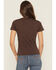 Image #4 - Coors Women's Rhinestone Stars Cowboy Short Sleeve Oversized Graphic Tee, Brown, hi-res