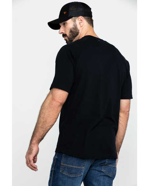 Image #2 - Ariat Men's Rebar Cotton Strong Short Sleeve Crew T-Shirt, Black, hi-res