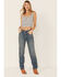 Image #1 - Free People Women's Light Wash High Rise The Lasso Jeans, Blue, hi-res