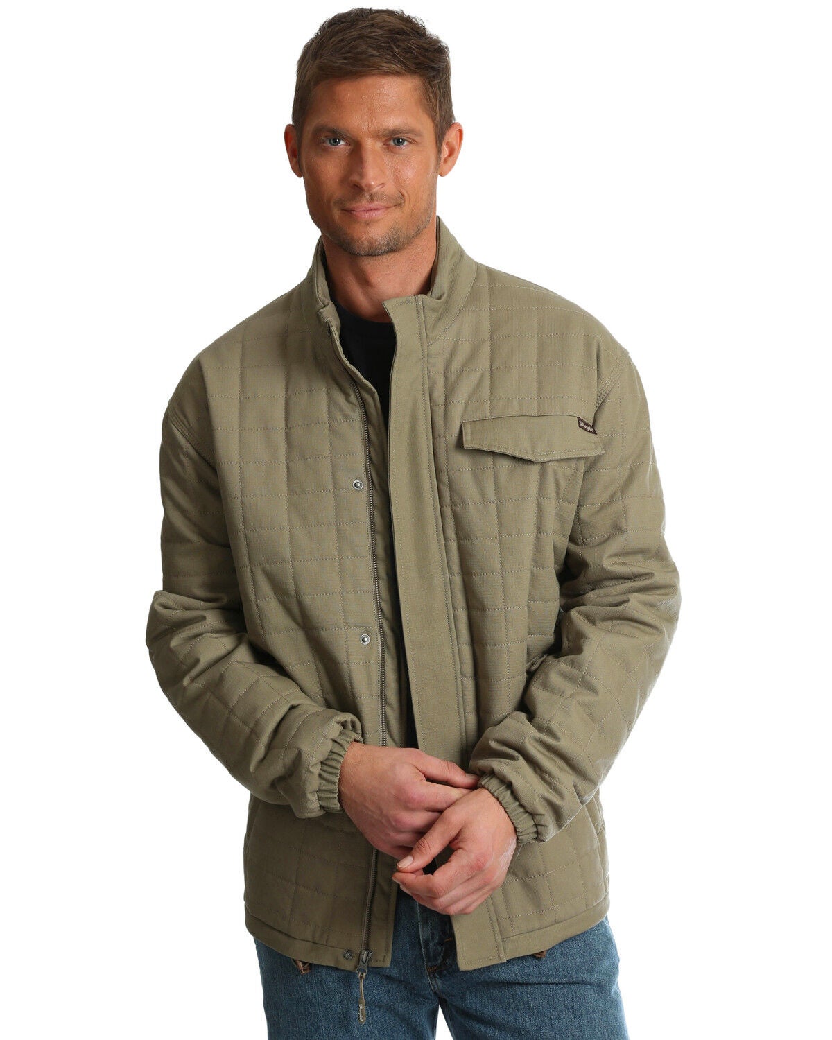 Wrangler Men's Beige Chore Jacket 