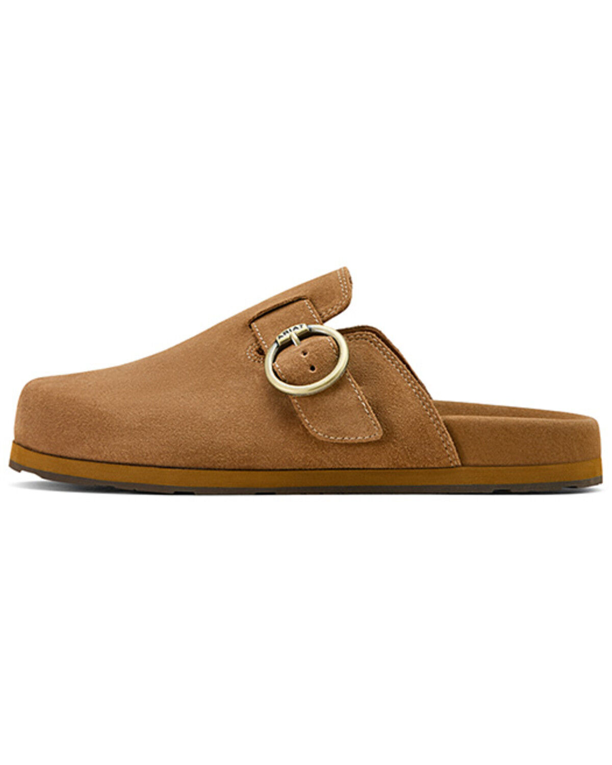 Image #2 - Ariat Women's Country Suede Mules, Caramel, hi-res