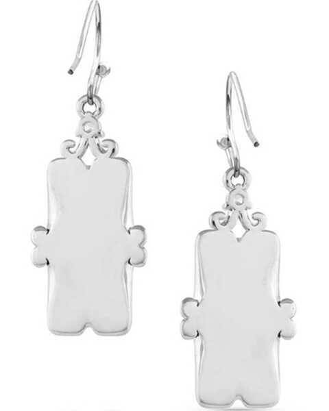 Image #2 - Montana Silversmiths Women's Looking Glass Turquoise Earrings , Silver, hi-res