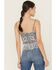 Image #5 - Idyllwind Women's Clemons Printed Studded Fringe Tank, Ivory, hi-res