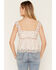 Image #6 - Cleo + Wolf Women's Floral Print Lace Sleeveless Shirt, Ivory, hi-res