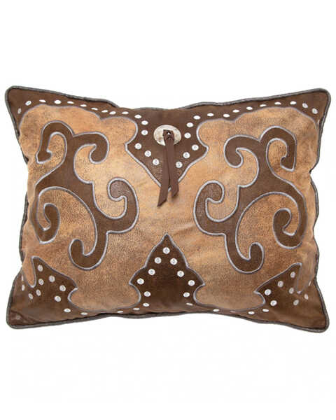 Image #1 - Wrangler Rustic Chaps Decorative Throw Pillow, Brown, hi-res