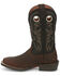 Image #3 - Justin Men's Muley Performance Western Boots - Broad Square Toe , Brown, hi-res