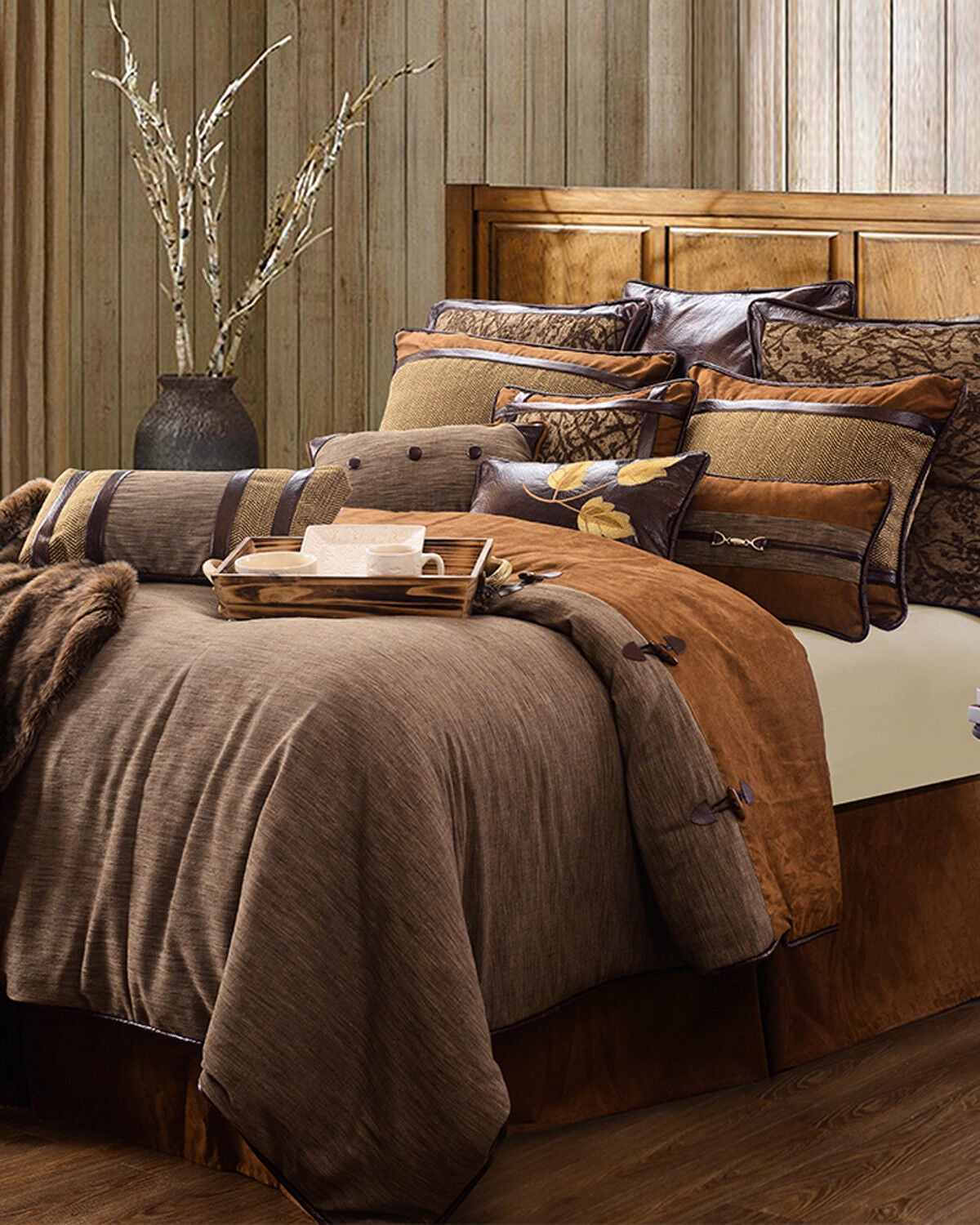 HiEnd Accents Highland Lodge Super Queen Comforter Set - 5 Piece, Multi, hi-res