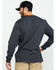 Carhartt Men's Loose Fit Heavyweight Long Sleeve Logo Pocket Work T-Shirt, Charcoal, hi-res