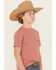 Image #3 - Hooey Boys' Rank Stock Short Sleeve Graphic T-Shirt, Rust Copper, hi-res