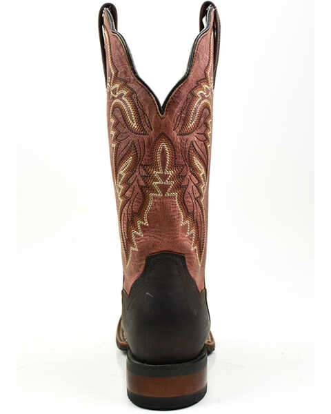 Image #5 - Dan Post Women's Performance Western Performance Boots - Broad Square Toe , Chocolate, hi-res