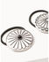 Image #3 - Idyllwind Women's Foxley Concho Hair Tie Set - 2 Piece, Silver, hi-res