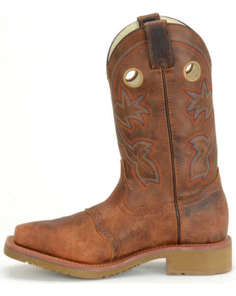 Image #2 - Double H Men's 11" Earthquake Rust ICE Western Work Boots - Square Toe, Tan, hi-res