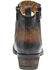 Image #4 - Circle G Burnished Double Zipper Booties - Round Toe, , hi-res