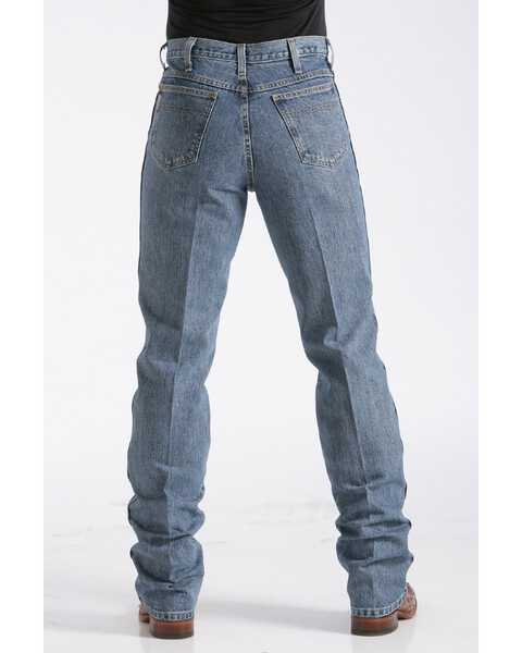 Image #3 - Cinch Men's Bronze Label Medium Wash Slim Fit Tapered Denim Jeans , Blue, hi-res