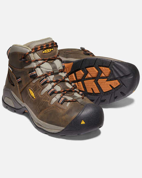 Image #5 - Keen Men's Detroit XT Waterproof Work Boots - Soft Toe, Brown, hi-res