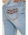 Image #2 - Shyanne Women's Mid Rise Southwestern Pocket Flare Jeans, Light Wash, hi-res
