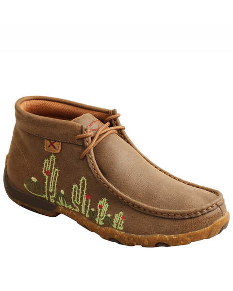Image #1 - Twisted X Women's Cactus Casual Shoes - Moc Toe, Brown, hi-res