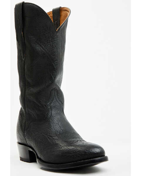 El Dorado Men's Sammy Western Boots - Medium Toe , Black, hi-res