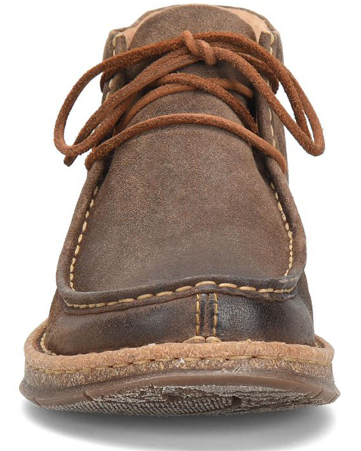 Image #4 - Born Men's Brock Distressed Casual Shoes - Moc Toe, Taupe, hi-res