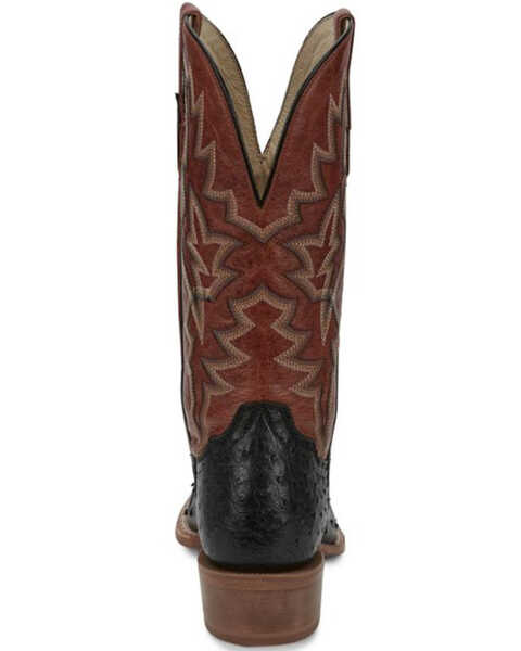 Image #5 - Tony Lama Men's Rylen Full Quill Ostrich Exotic Western Boots - Square Toe , Black, hi-res