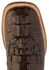 Ferrini Women's Hornback Caiman Print Western Boots - Broad Square Toe, Chocolate, hi-res
