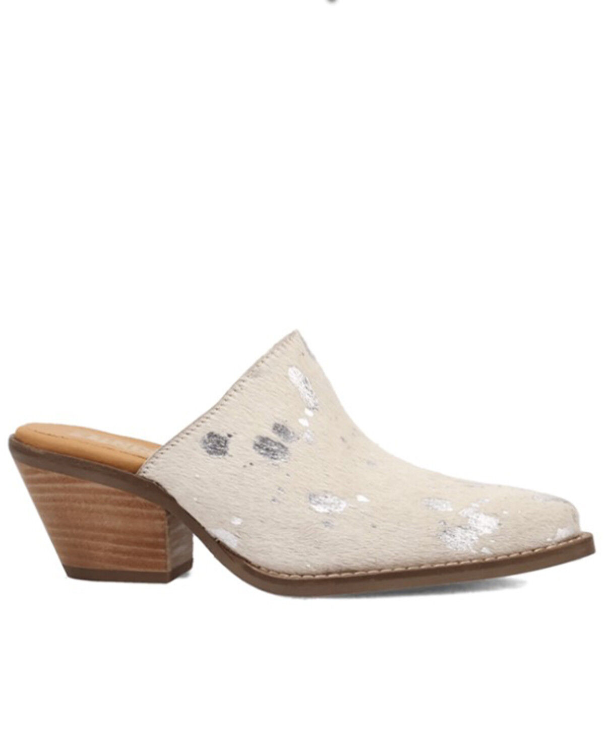Image #2 - Dingo Women's Cash Cow Mules, Silver, hi-res