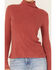 Image #3 - Miss Me Women's Lightweight Layering Turtleneck Top, Red, hi-res