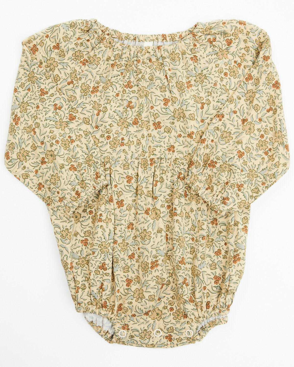 Image #1 - Rylee & Cru Infant Girls' Golden Garden Print Long Sleeve Onesie, Cream, hi-res