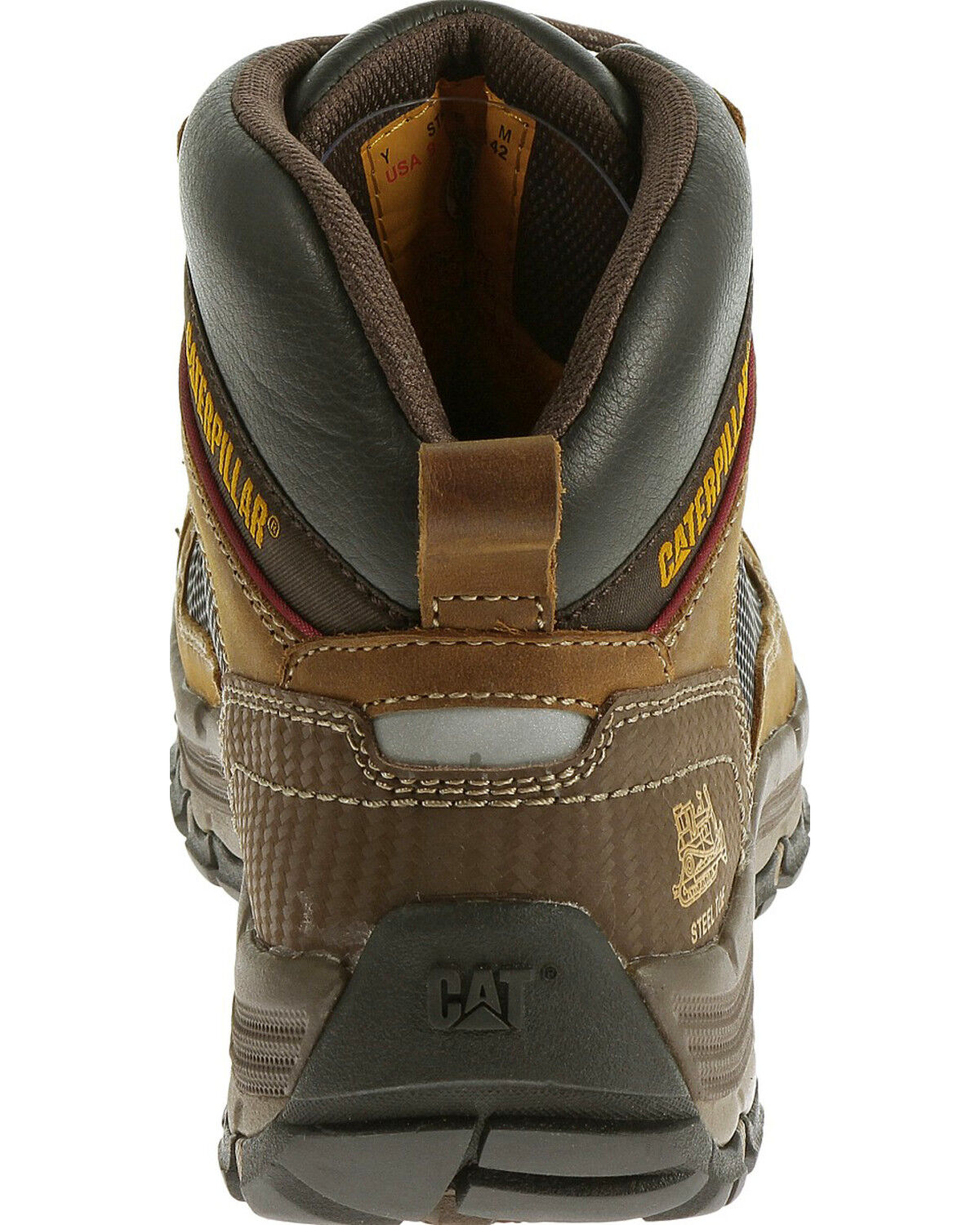 caterpillar men's convex mid steel toe work boot