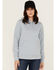 Image #1 - Carhartt Women's Rain Defender® Relaxed Fit Midweight Hooded Sweatshirt , Light Blue, hi-res