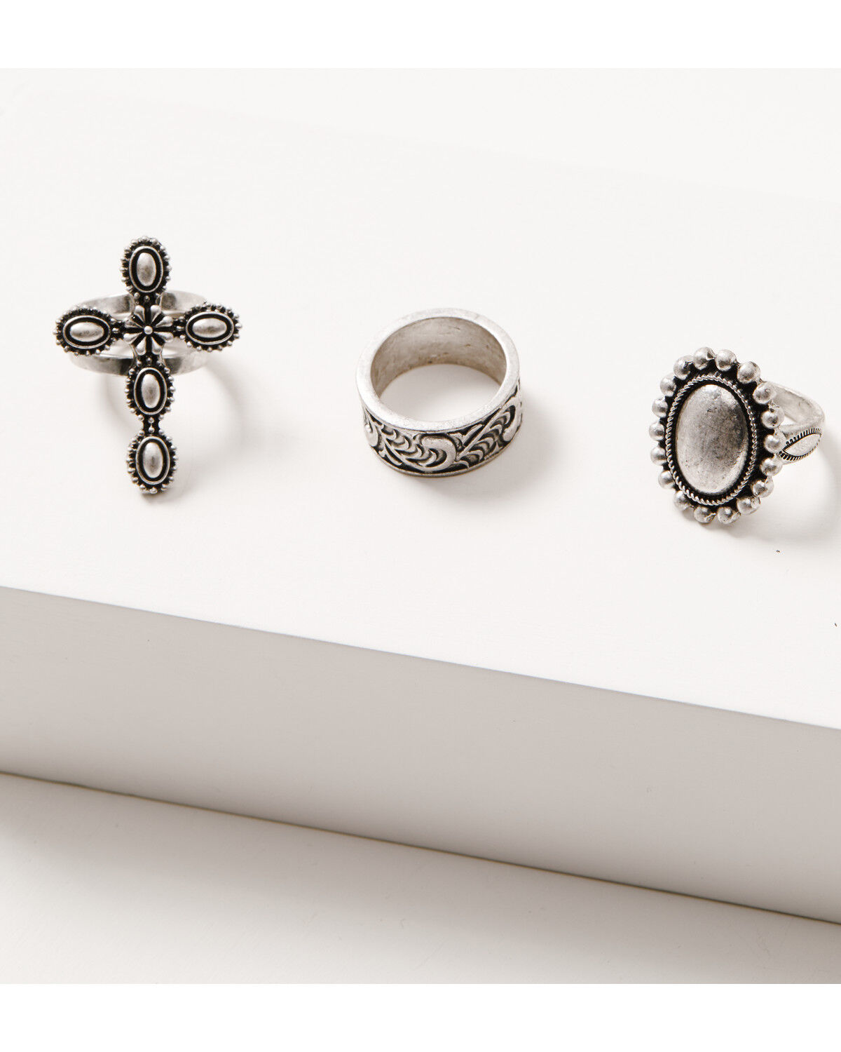 Image #1 - Shyanne Women's Shiloh Ridge Ring Set - 3 Piece, Silver, hi-res