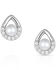 Image #1 - Montana Silversmiths Women's Cradled Sparkle Stud Earrings, Silver, hi-res