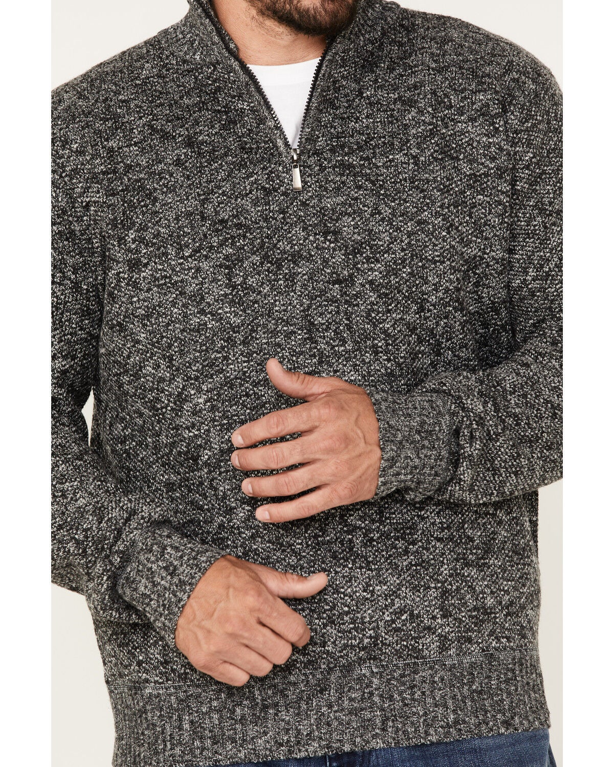 Image #3 - Pacific Teaze Men's 1/4 Zip Pullover Plaid Lined Bonded Sweater, , hi-res