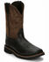 Image #1 - Justin Men's Driller Western Work Boots - Composite Toe, Black, hi-res