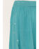 Image #4 - Wild Moss Women's Embroidered Panel Midi Skirt, Teal, hi-res