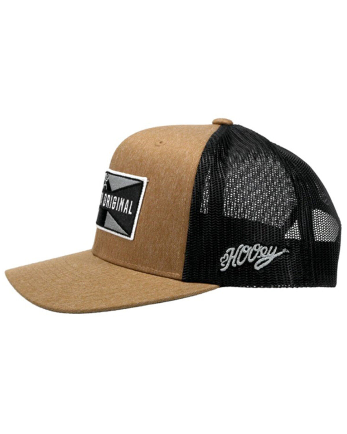 Image #4 - Hooey Men's Holley Embroidered Patch Trucker Cap, Brown, hi-res