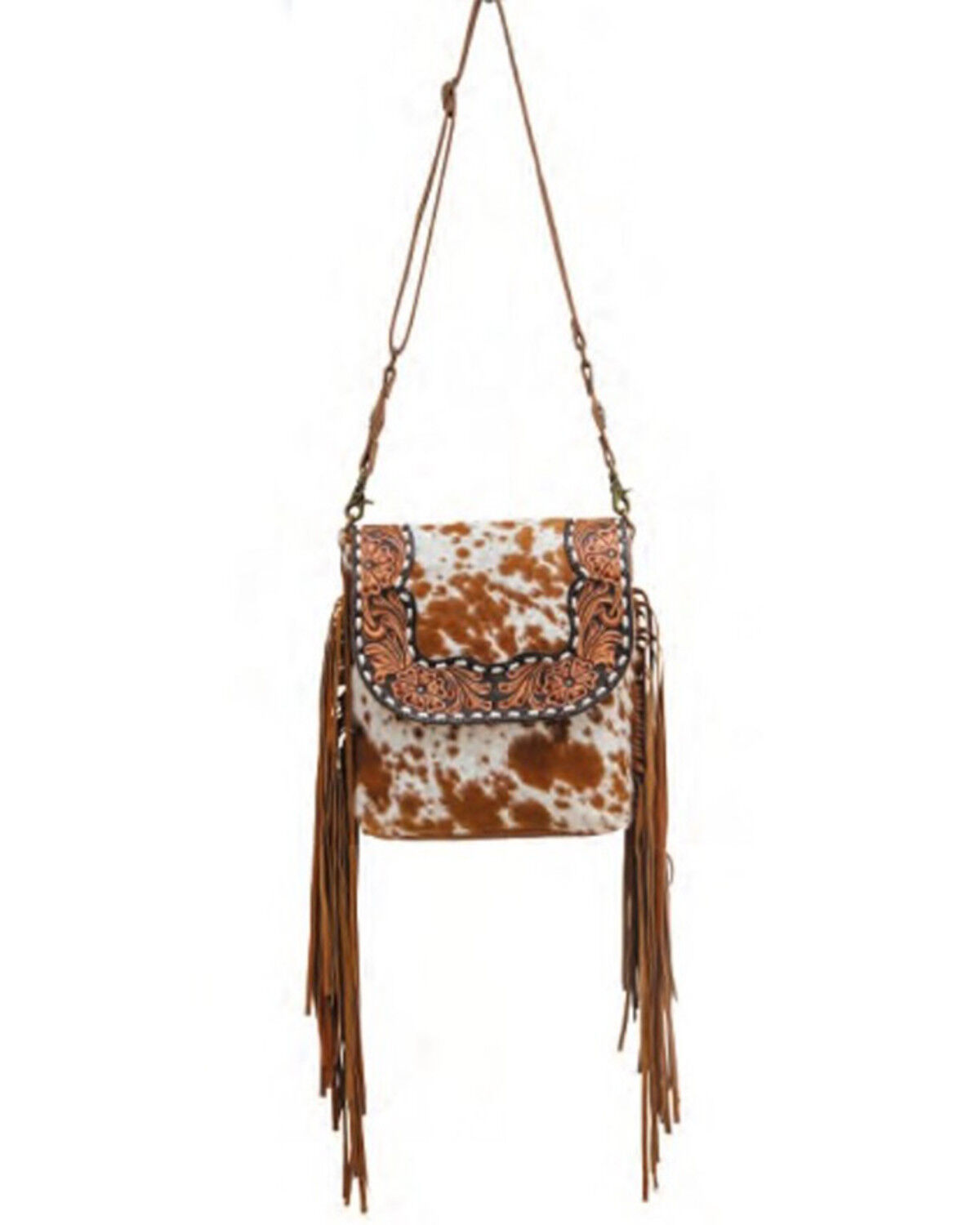 Image #1 - Myra Bag Women's Sengola Hand Tooled Bag, Brown, hi-res