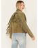 Image #4 - Scully Women's Fringe and Beaded Jacket, Olive, hi-res