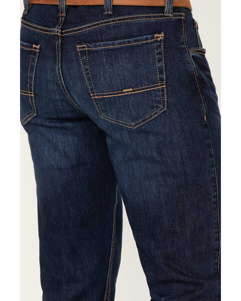 Image #4 - Justin Men's 1879 Medium Wash Slim Stretch Denim Jeans, Medium Wash, hi-res