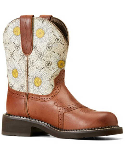 Image #1 - Ariat Women's Fatbaby Heritage Farrah Western Boot - Round Toe , Brown, hi-res