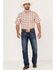 Image #2 - Ariat Men's Bodhi Small Plaid Short Sleeve Button Down Western Shirt , White, hi-res