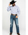 Image #6 - Tuf Cooper Men's Stretch Paisley Print Long Sleeve Western Shirt, Blue, hi-res
